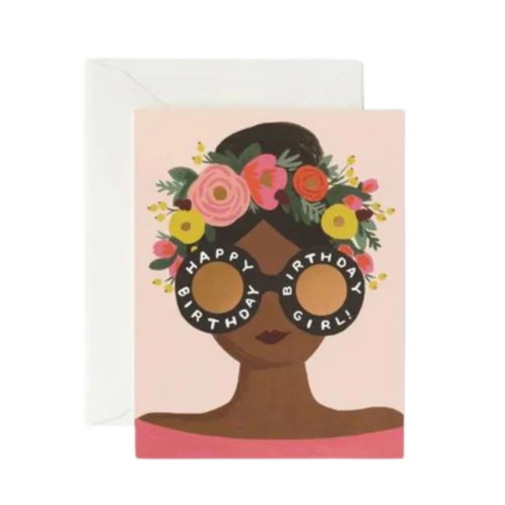 ♥️…Rifle Paper Co. Birthday Girl Flower Crown Sunglasses Happy Anthropologie